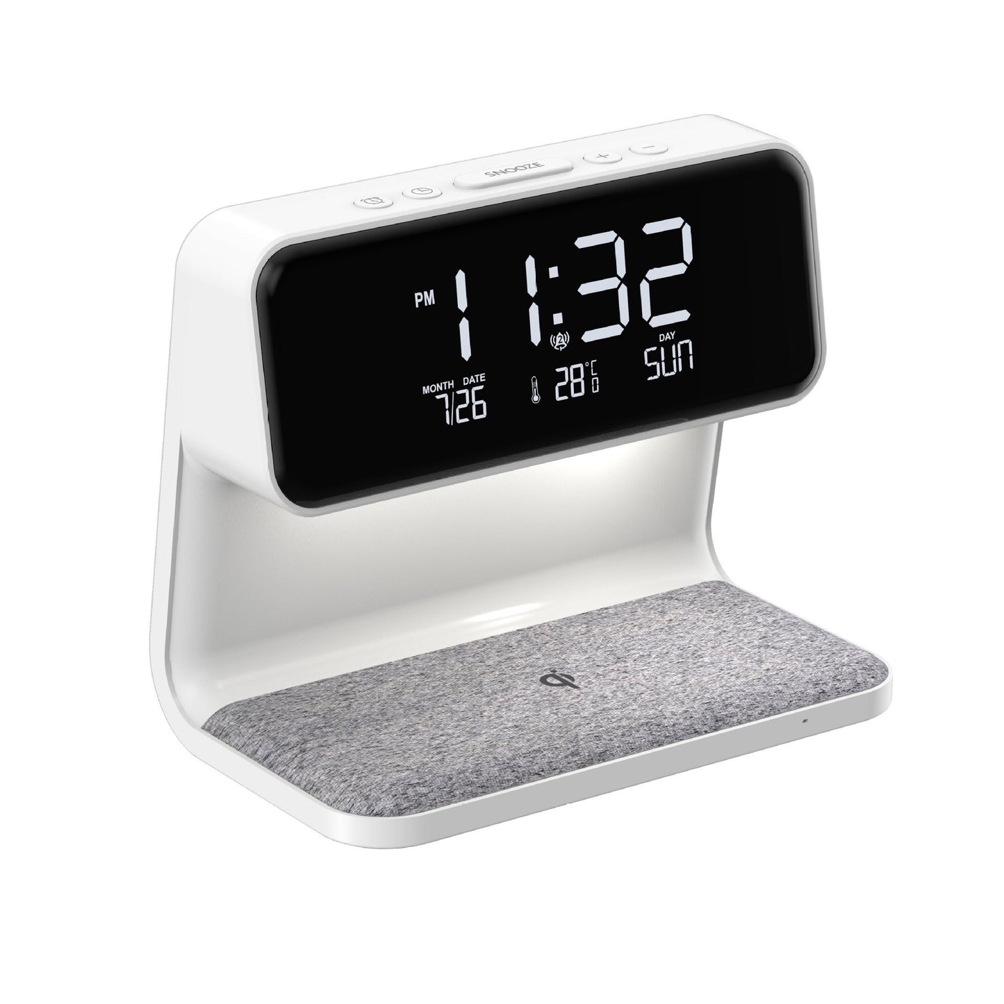 Alarm Clock Bedside Lamp with Wireless Charger | Arvilo