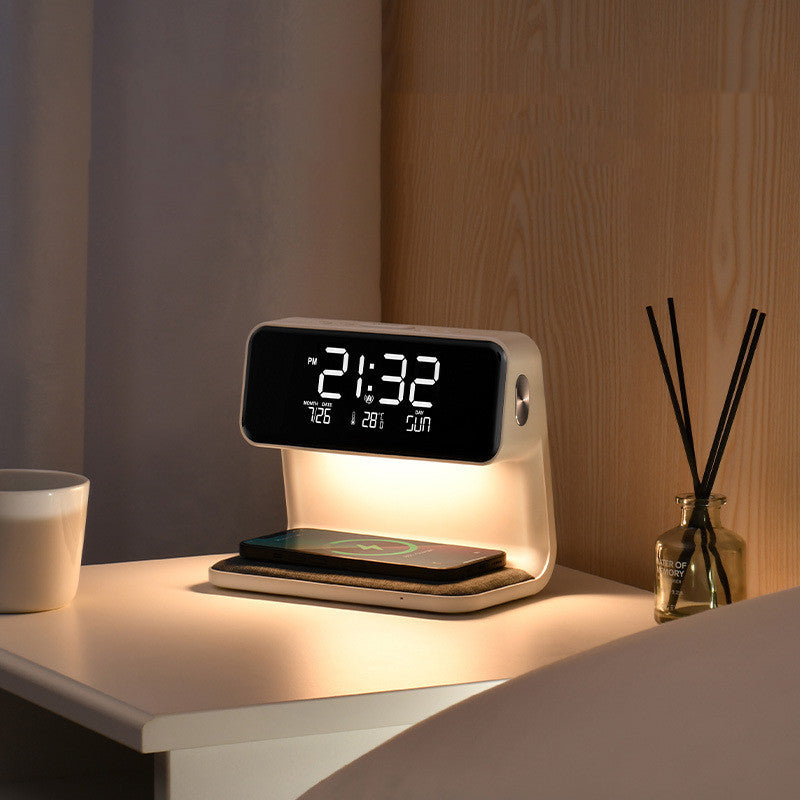 Alarm Clock Bedside Lamp with Wireless Charger | Arvilo