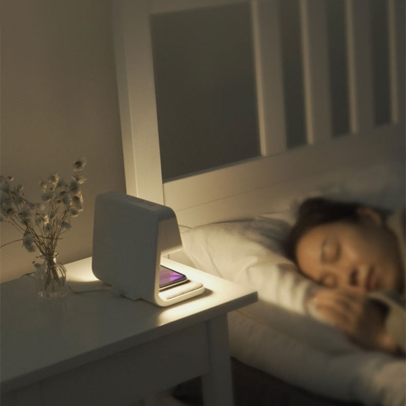 Alarm Clock Bedside Lamp with Wireless Charger | Arvilo