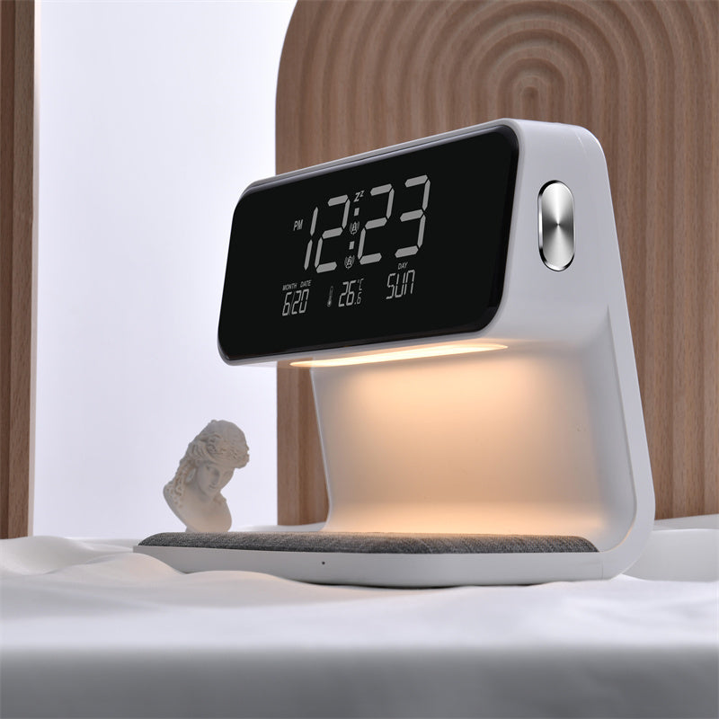 Alarm Clock Bedside Lamp with Wireless Charger | Arvilo