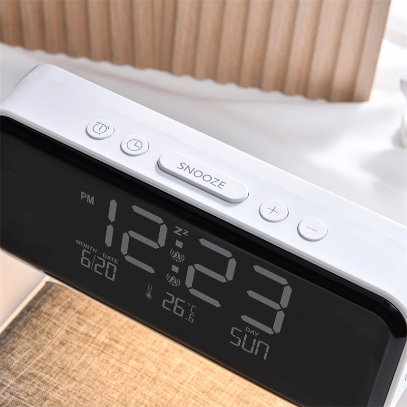 Alarm Clock Bedside Lamp with Wireless Charger | Arvilo
