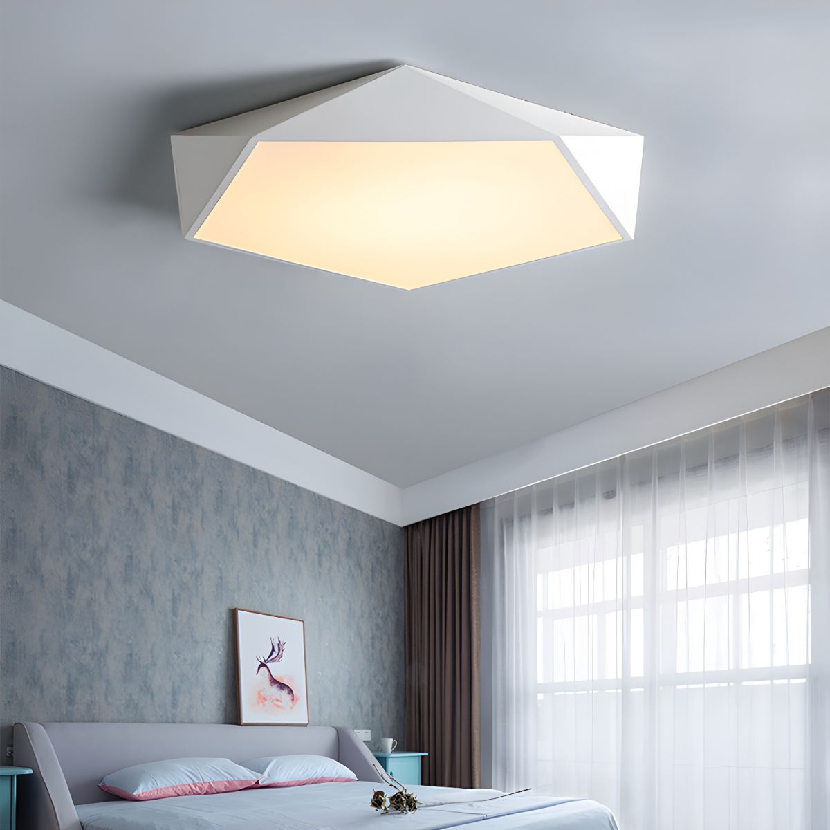 Ceiling Light Acrylic LED Nordic Flush Mount | Pentora