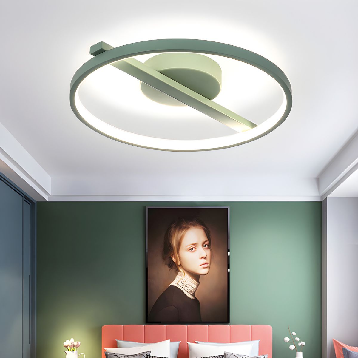 Ceiling Light Acrylic Ring Modern Flush Mount | Alvona