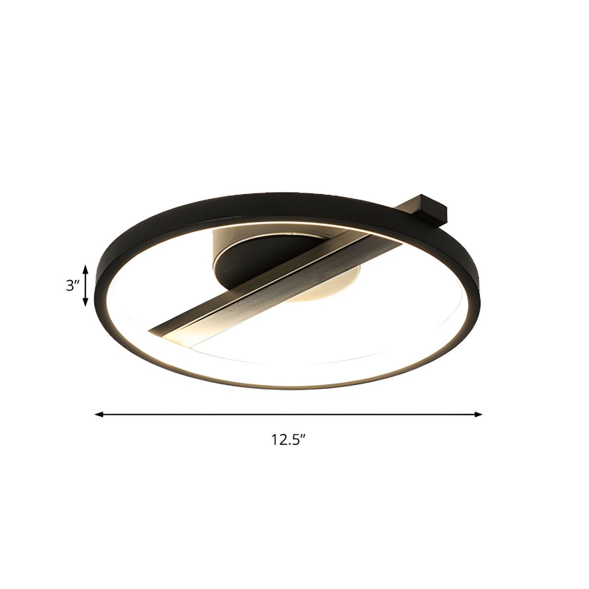 Ceiling Light Acrylic Ring Modern Flush Mount | Alvona