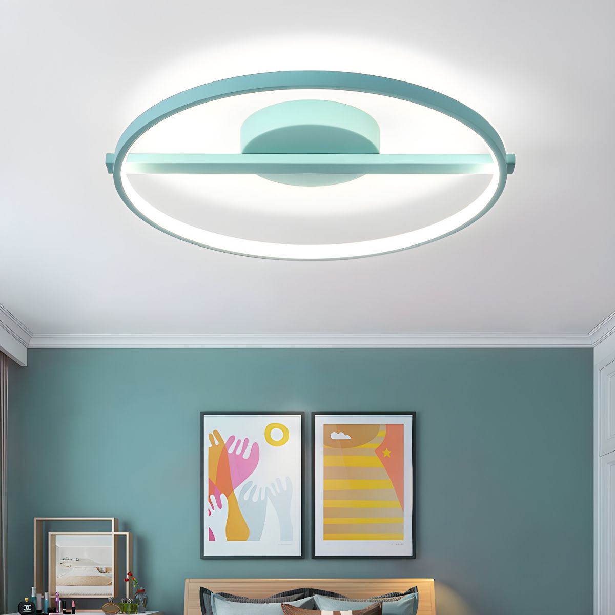 Ceiling Light Acrylic Ring Modern Flush Mount | Alvona