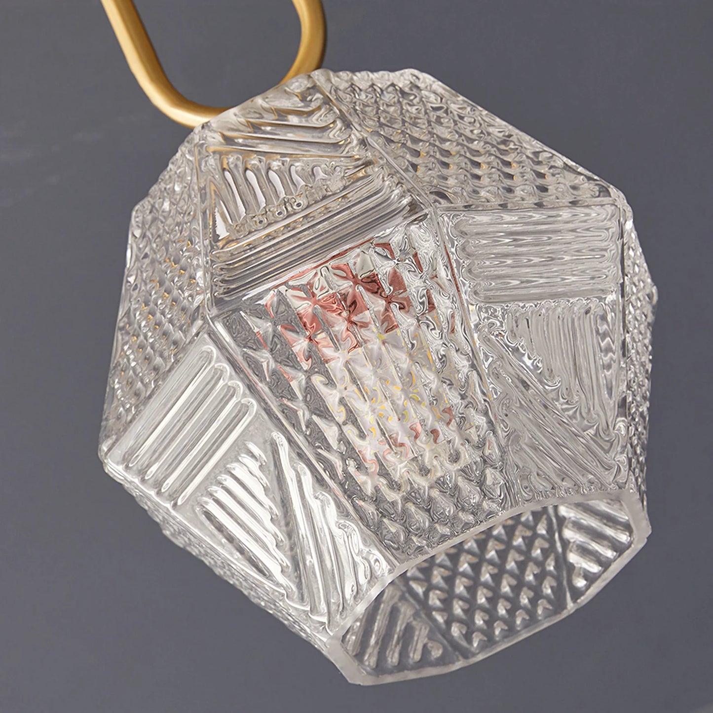 Ceiling Light Brass Glass in Art Deco Style | Ralsera
