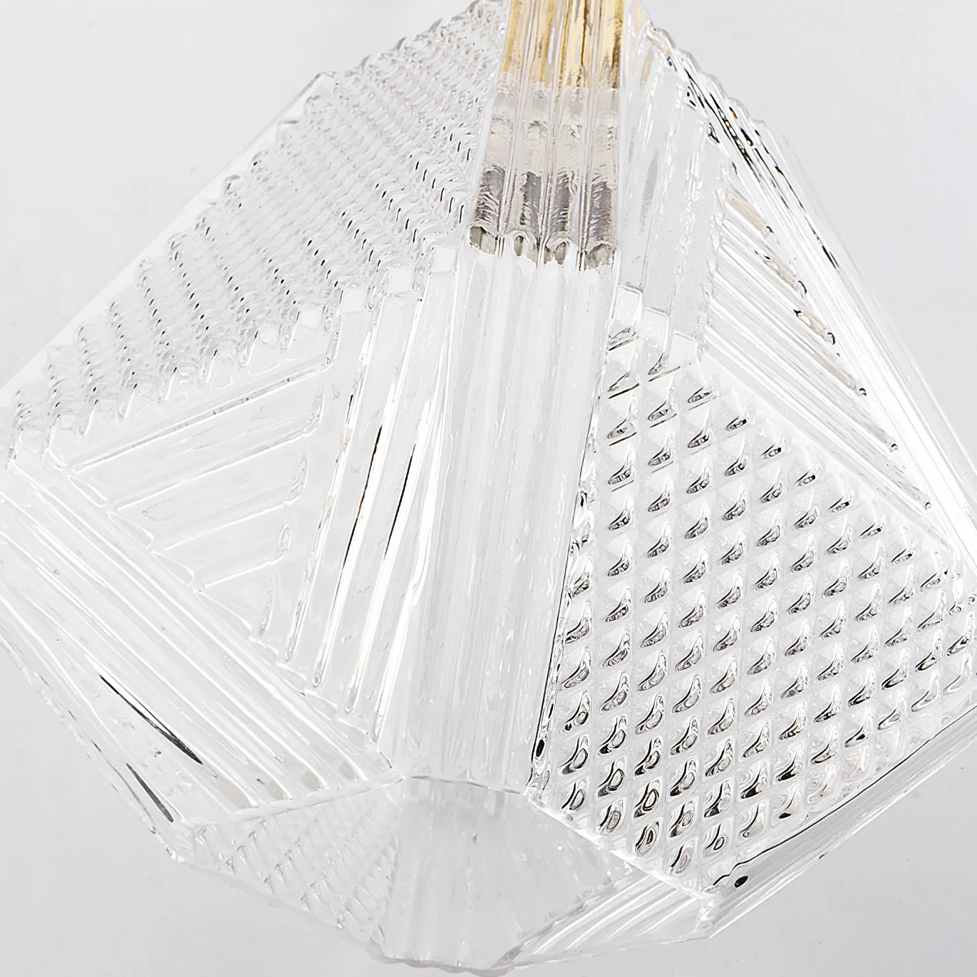 Ceiling Light Brass Glass in Art Deco Style | Ralsera