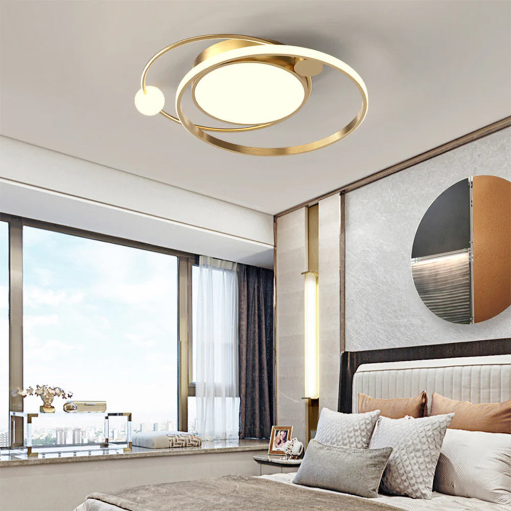 Ceiling Light Copper LED in Modern Style | Cirvalo