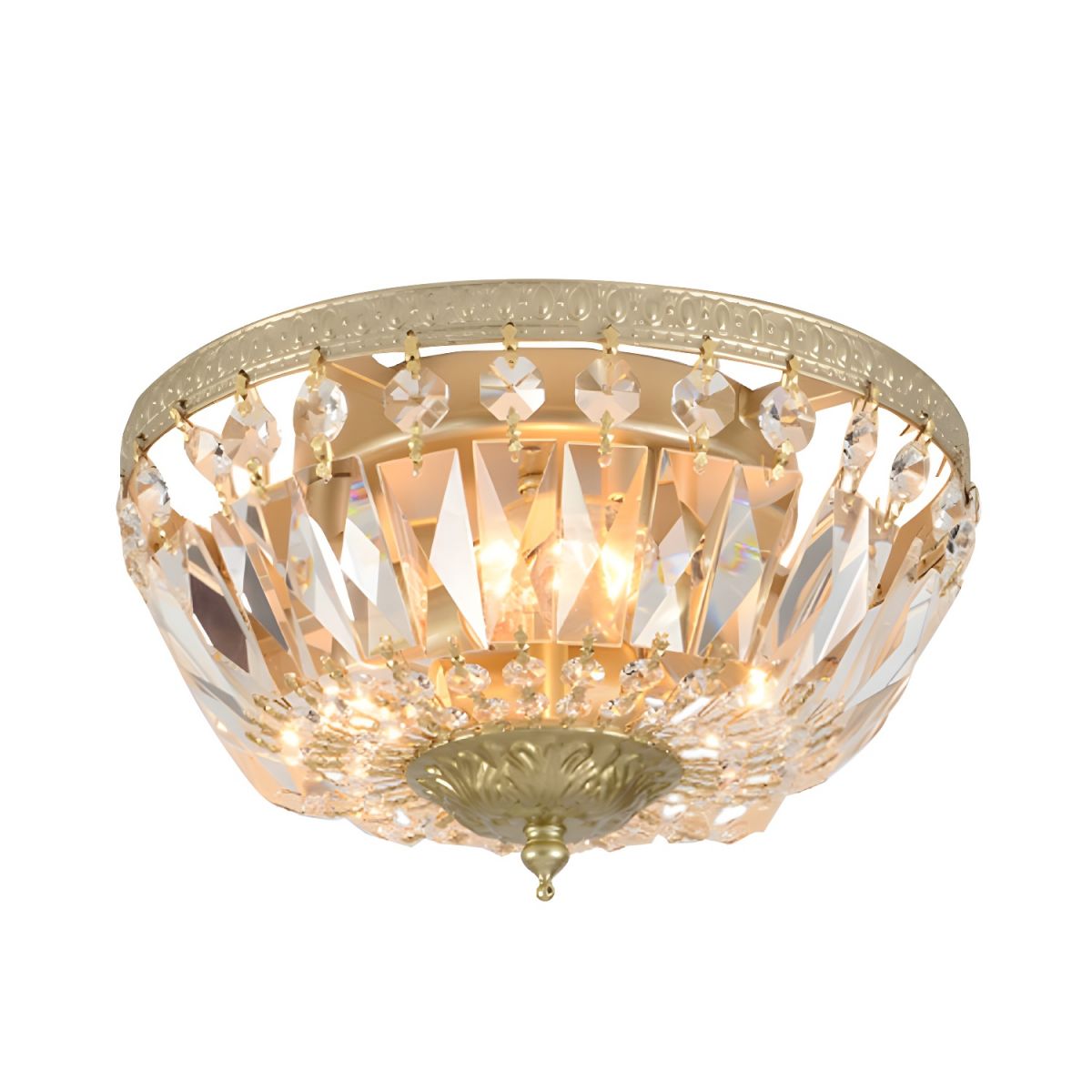 Ceiling Light Crystal Dome Scandinavian Flush Mount | Avelor