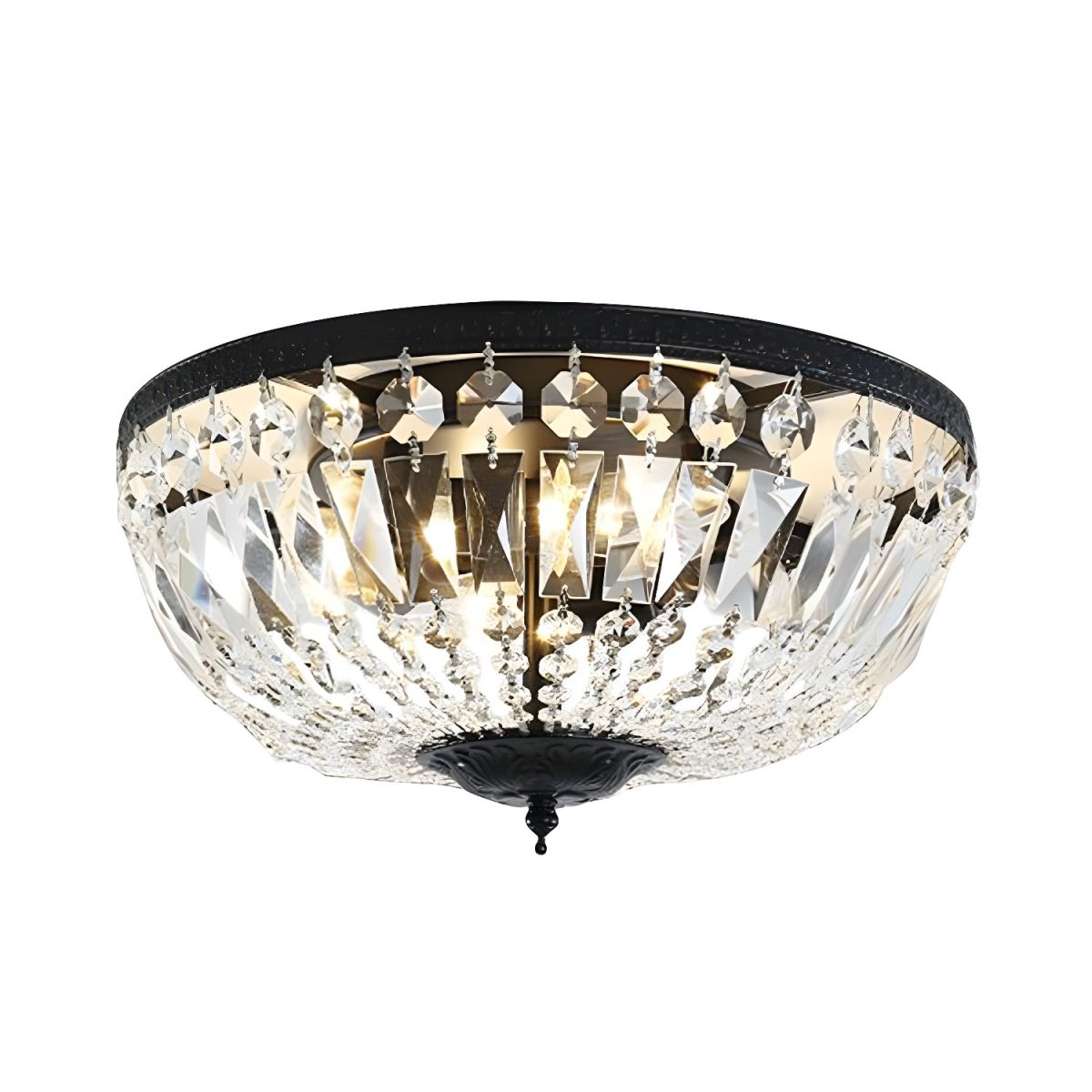 Ceiling Light Crystal Dome Scandinavian Flush Mount | Avelor