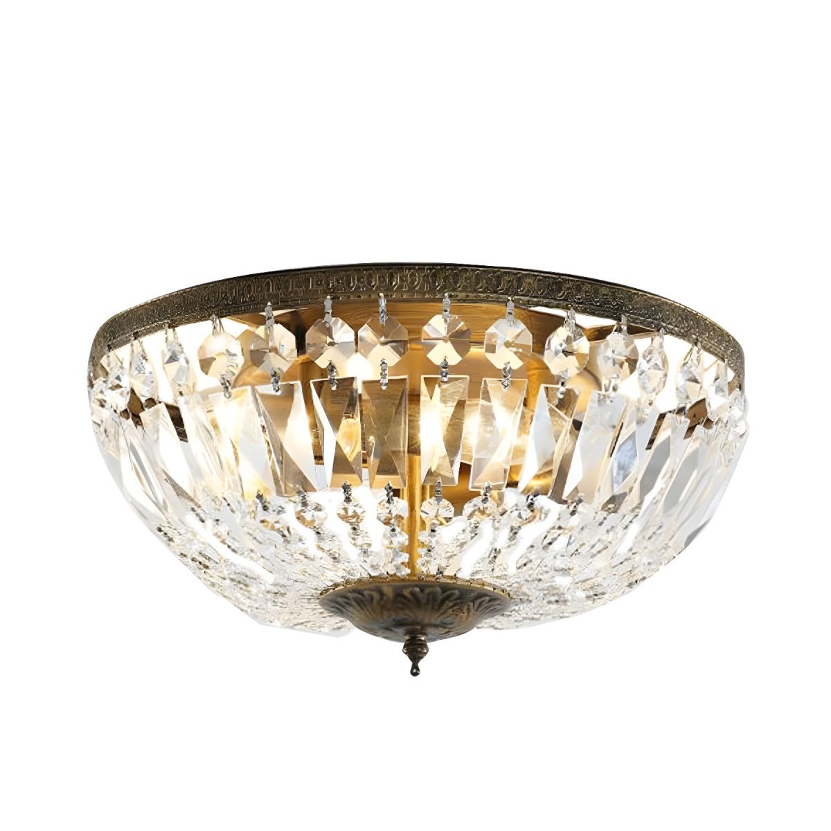 Ceiling Light Crystal Dome Scandinavian Flush Mount | Avelor