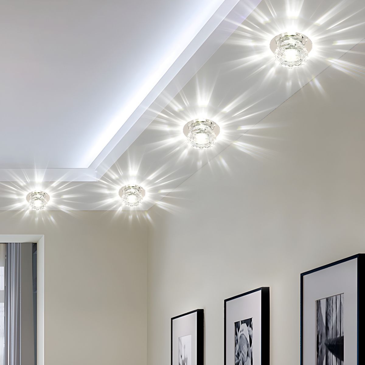 Ceiling Light Crystal Flush Mount Modern Style | Lunvex