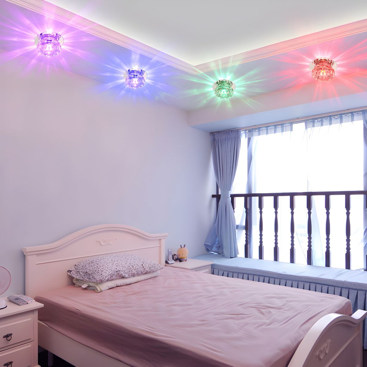 Ceiling Light Crystal Flush Mount Modern Style | Lunvex