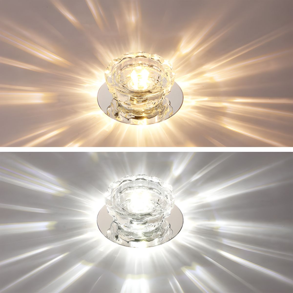 Ceiling Light Crystal Flush Mount Modern Style | Lunvex