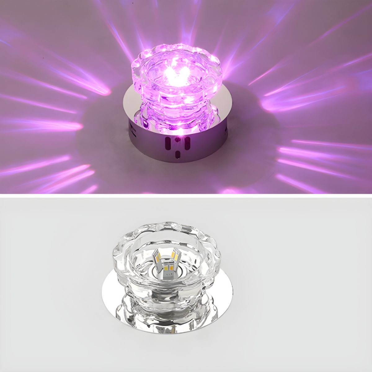 Ceiling Light Crystal Flush Mount Modern Style | Lunvex
