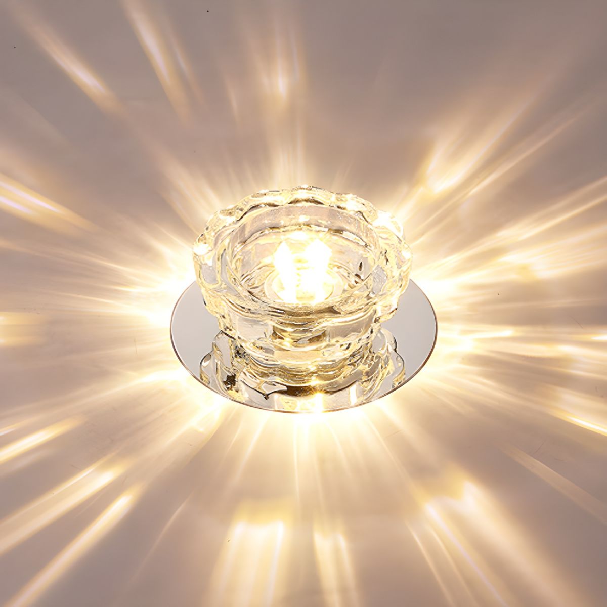 Ceiling Light Crystal Flush Mount Modern Style | Lunvex