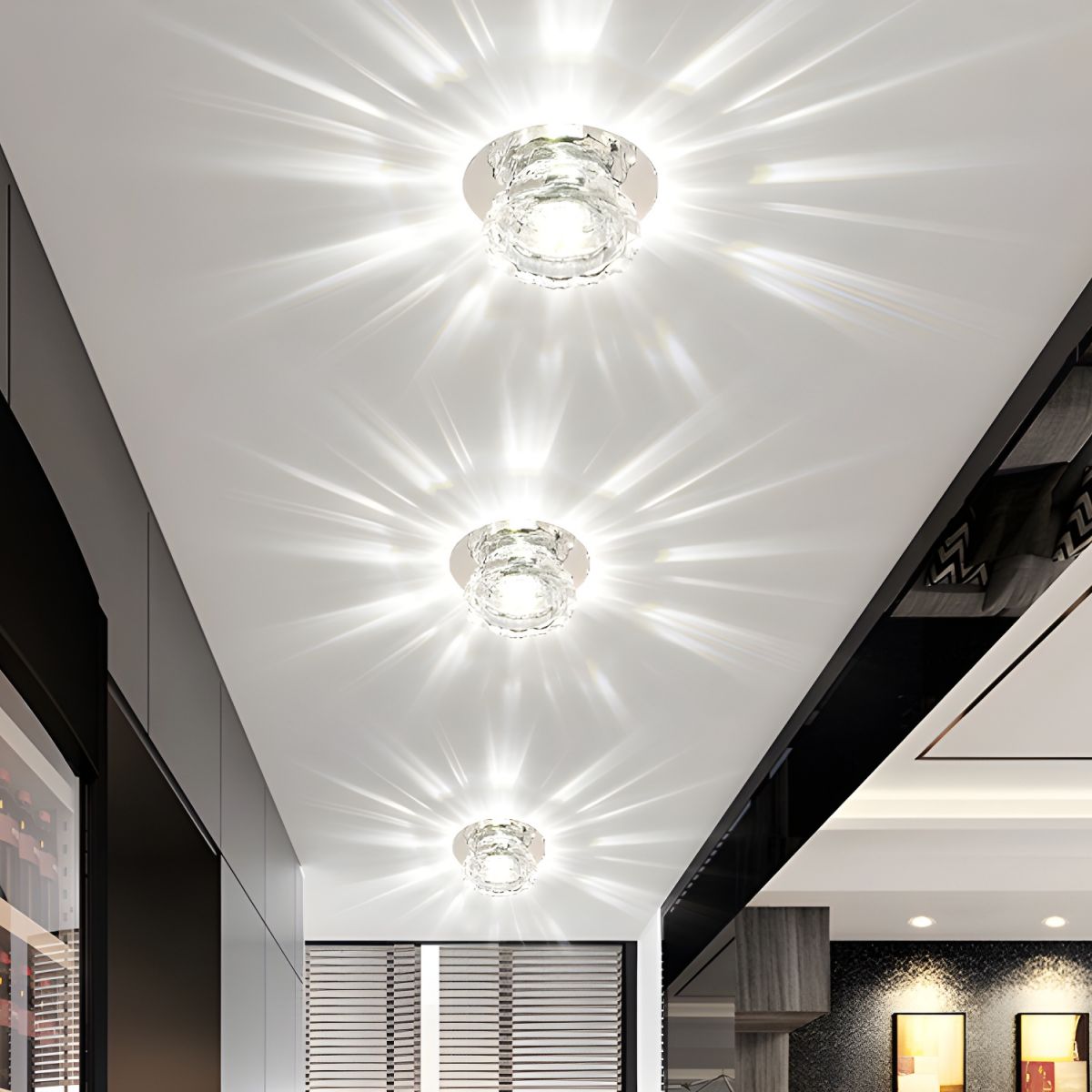 Ceiling Light Crystal Flush Mount Modern Style | Lunvex