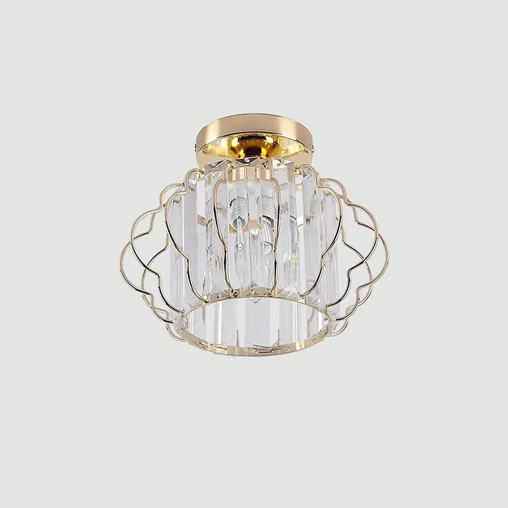 Ceiling Light Crystal Modern Round Design Gold or Black | Golcrest