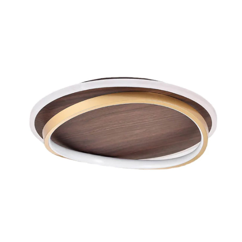 Ceiling Light Dimmable LED Walnut Grain Minimalist Style | Emivor