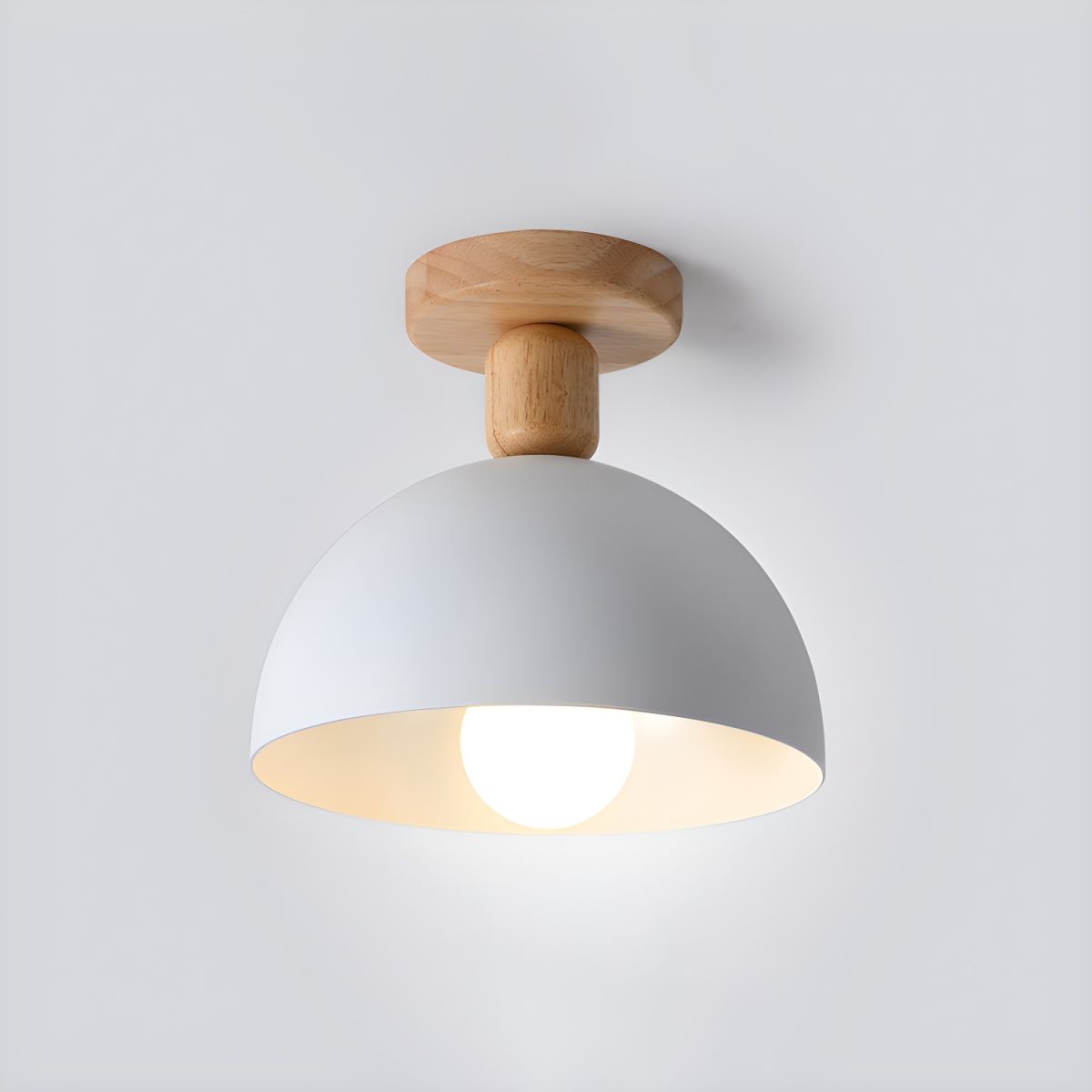 Ceiling Light Dome Metal Shade Nordic Semi Flush | Aislor