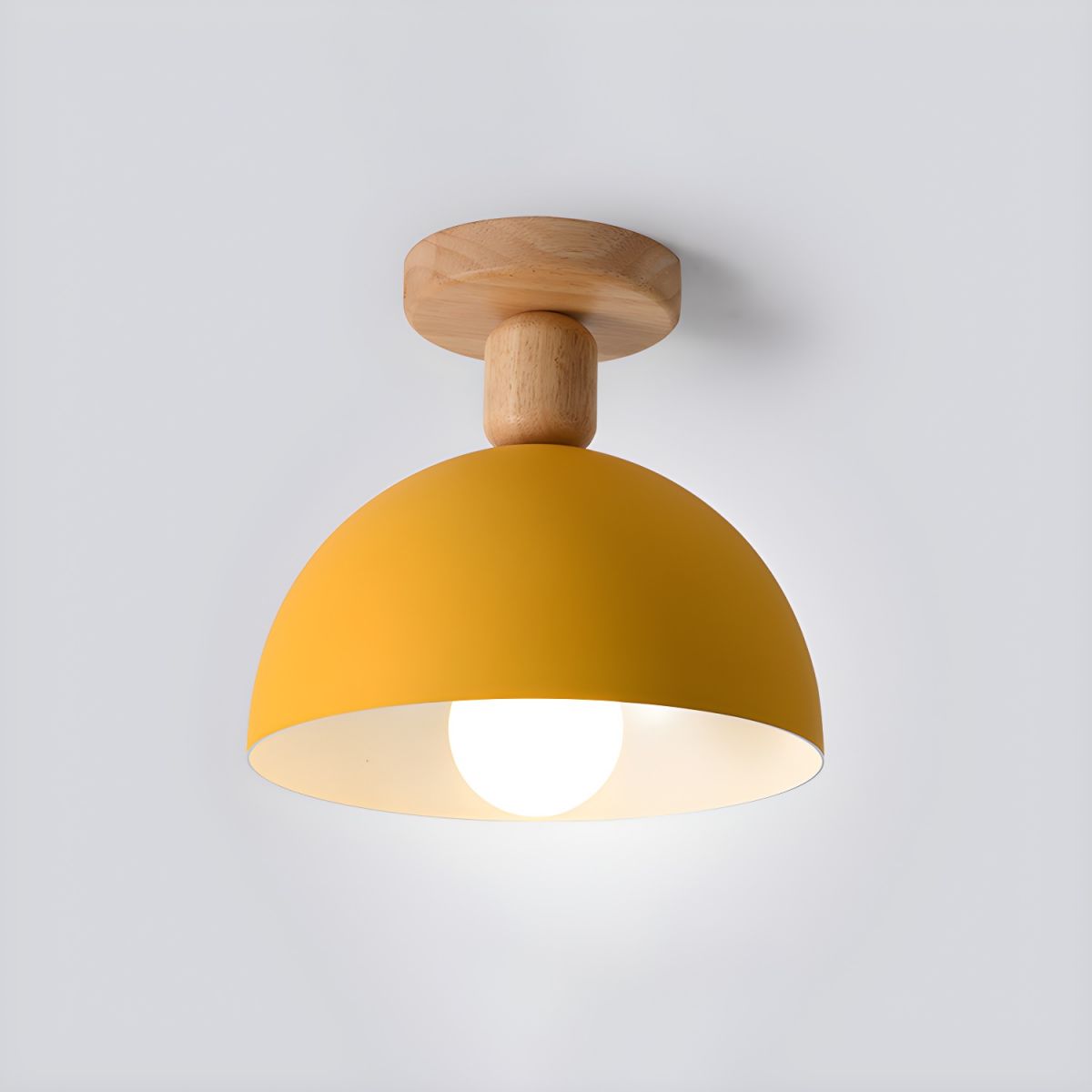 Ceiling Light Dome Metal Shade Nordic Semi Flush | Aislor