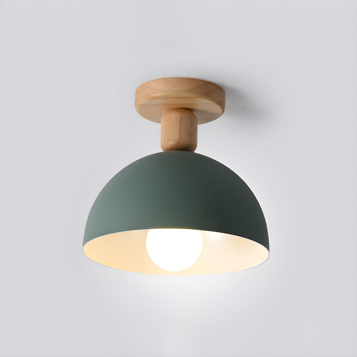 Ceiling Light Dome Metal Shade Nordic Semi Flush | Aislor
