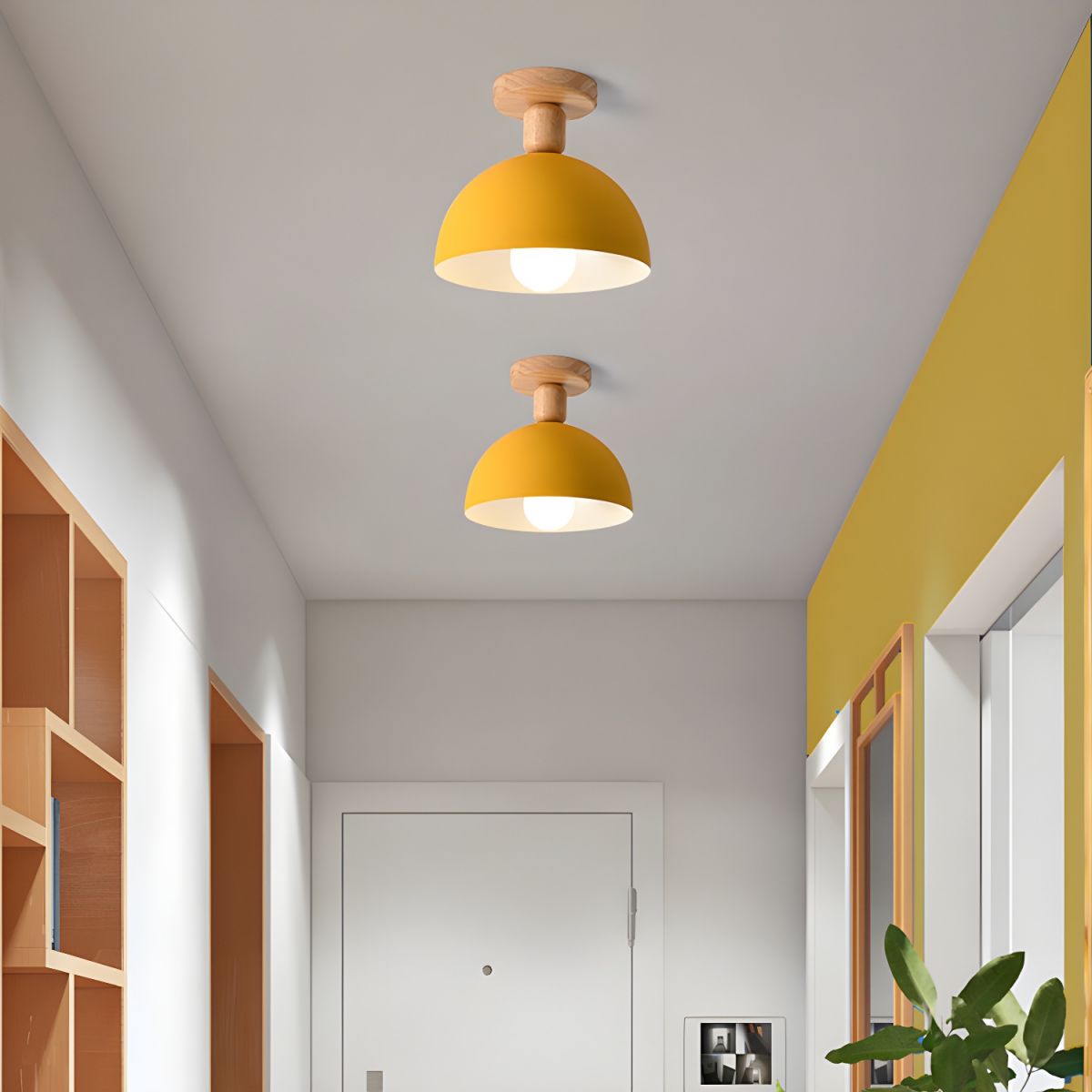 Ceiling Light Dome Metal Shade Nordic Semi Flush | Aislor