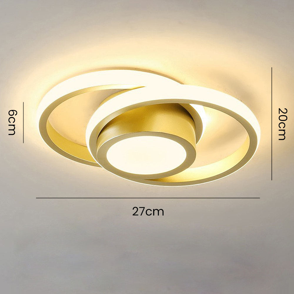 Ceiling Light Double Ring LED Minimalist Style | Monvel