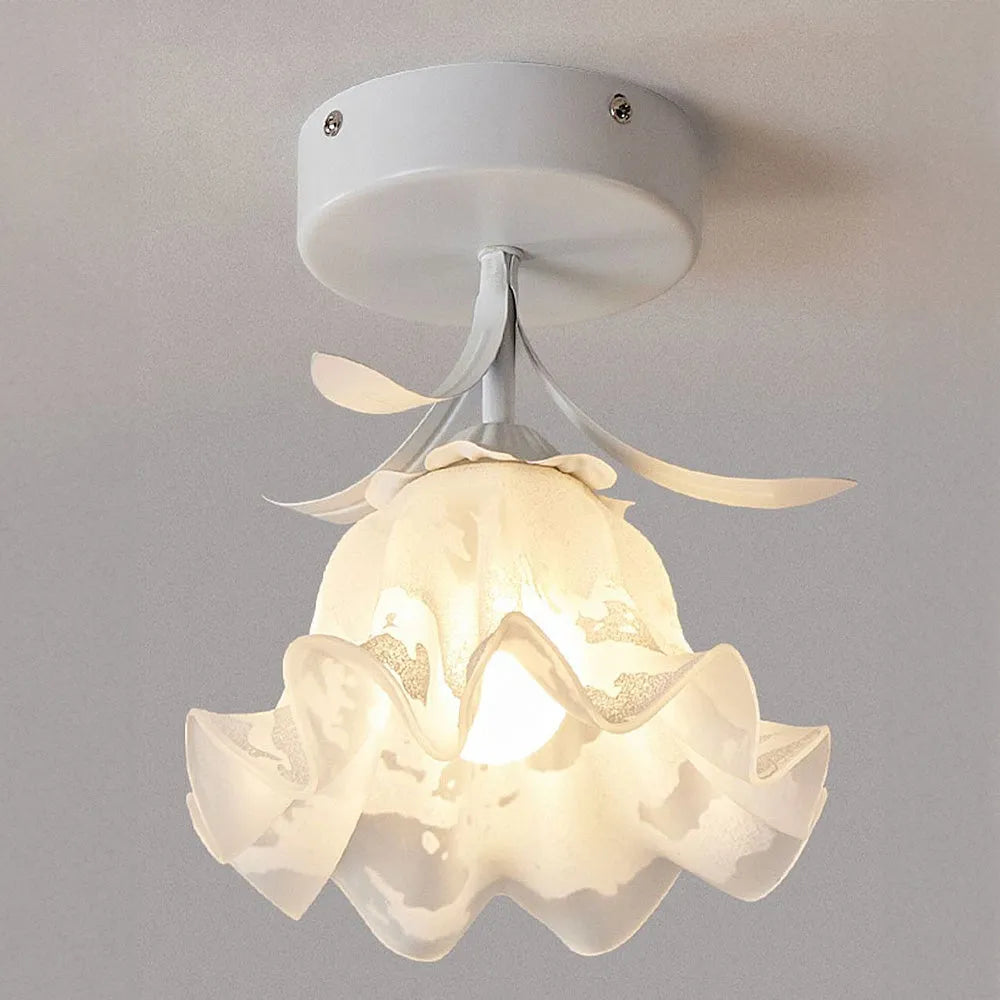 Ceiling Light Flower Glass in Modern Interior | Florva