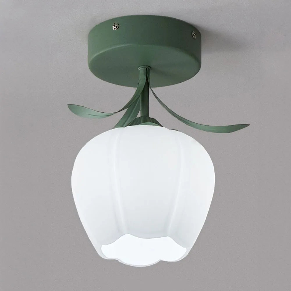 Ceiling Light Flower Glass in Modern Interior | Florva