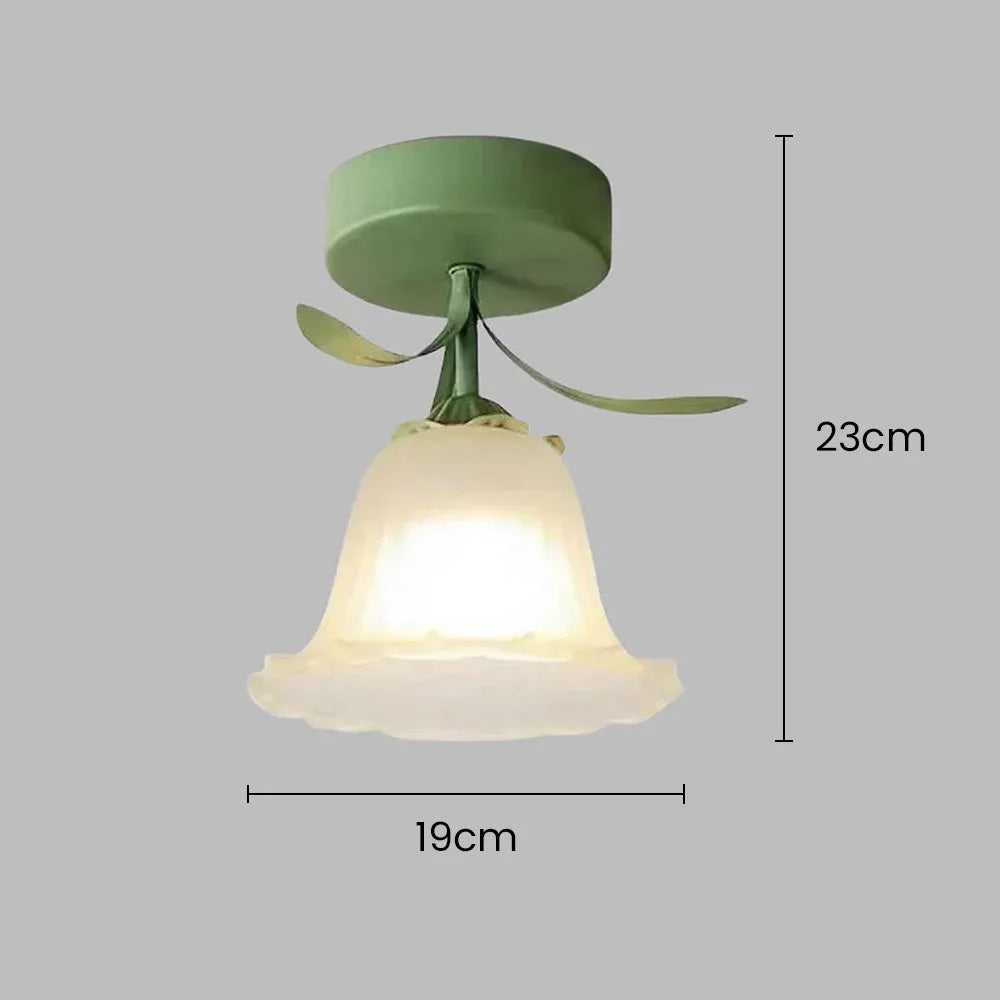 Ceiling Light Flower Glass in Modern Interior | Florva