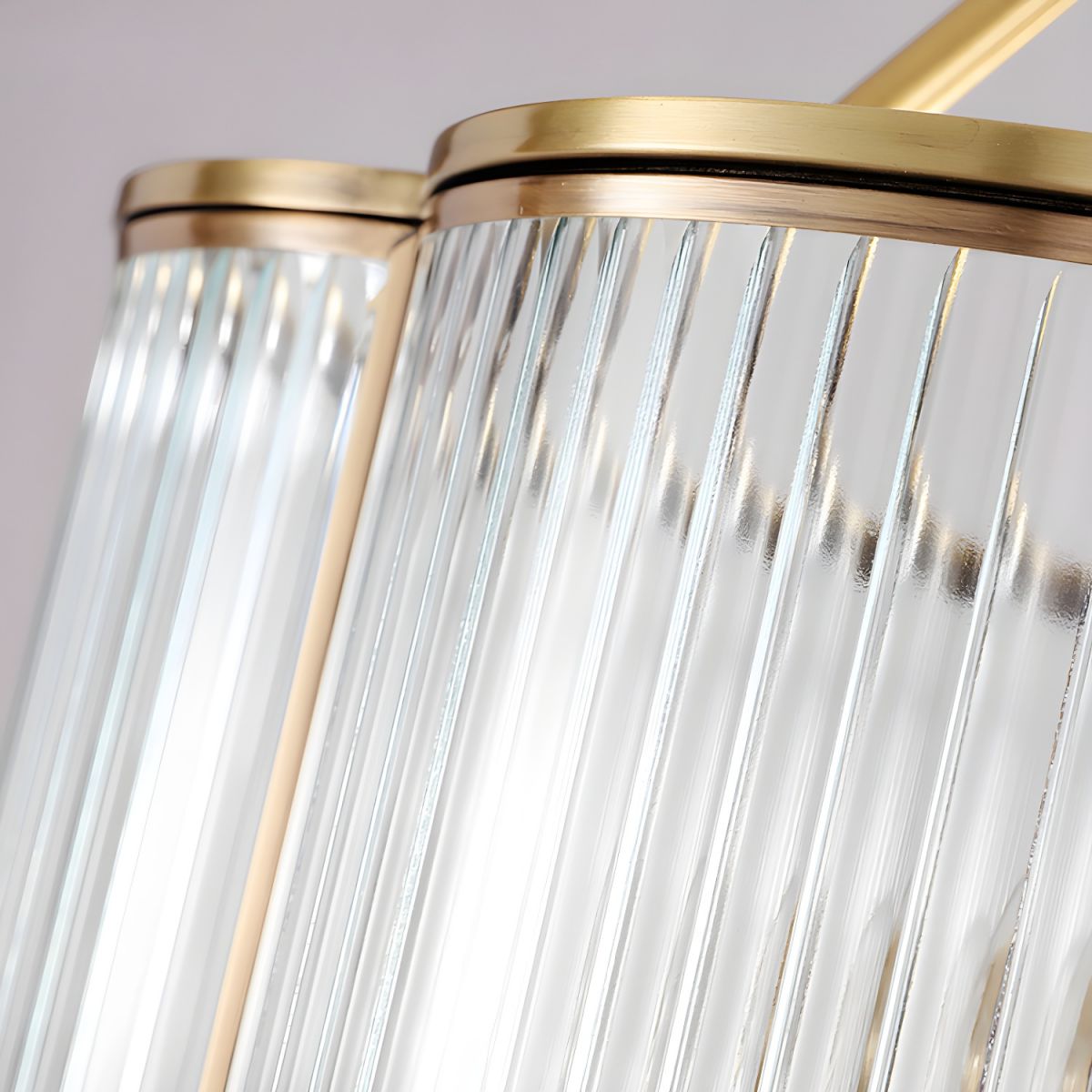 Ceiling Light Flush Mount Ribbed Glass Traditional Style | Clovira