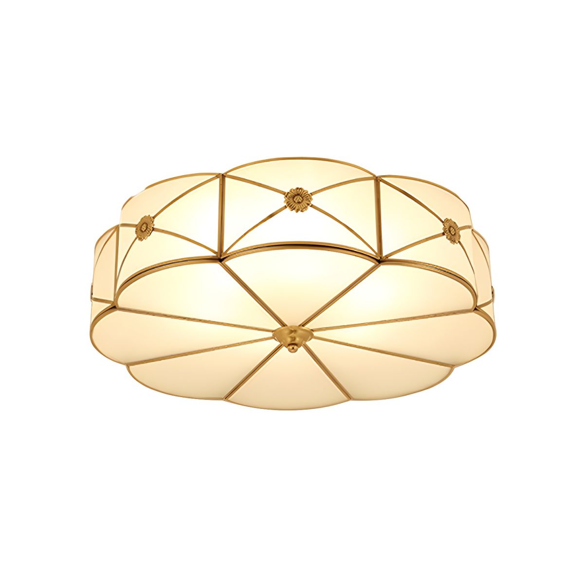Ceiling Light Frosted Glass Vintage Flush Mount | Valmira