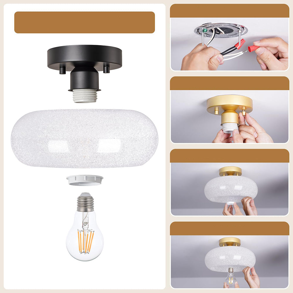 Ceiling Light Glass Dome in Modern Style | Lurvian