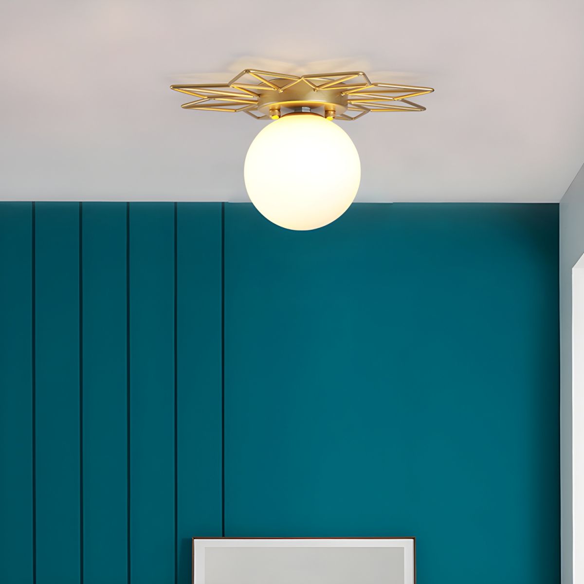 Ceiling Light Glass Flush Mount in Nordic Style | Auralis