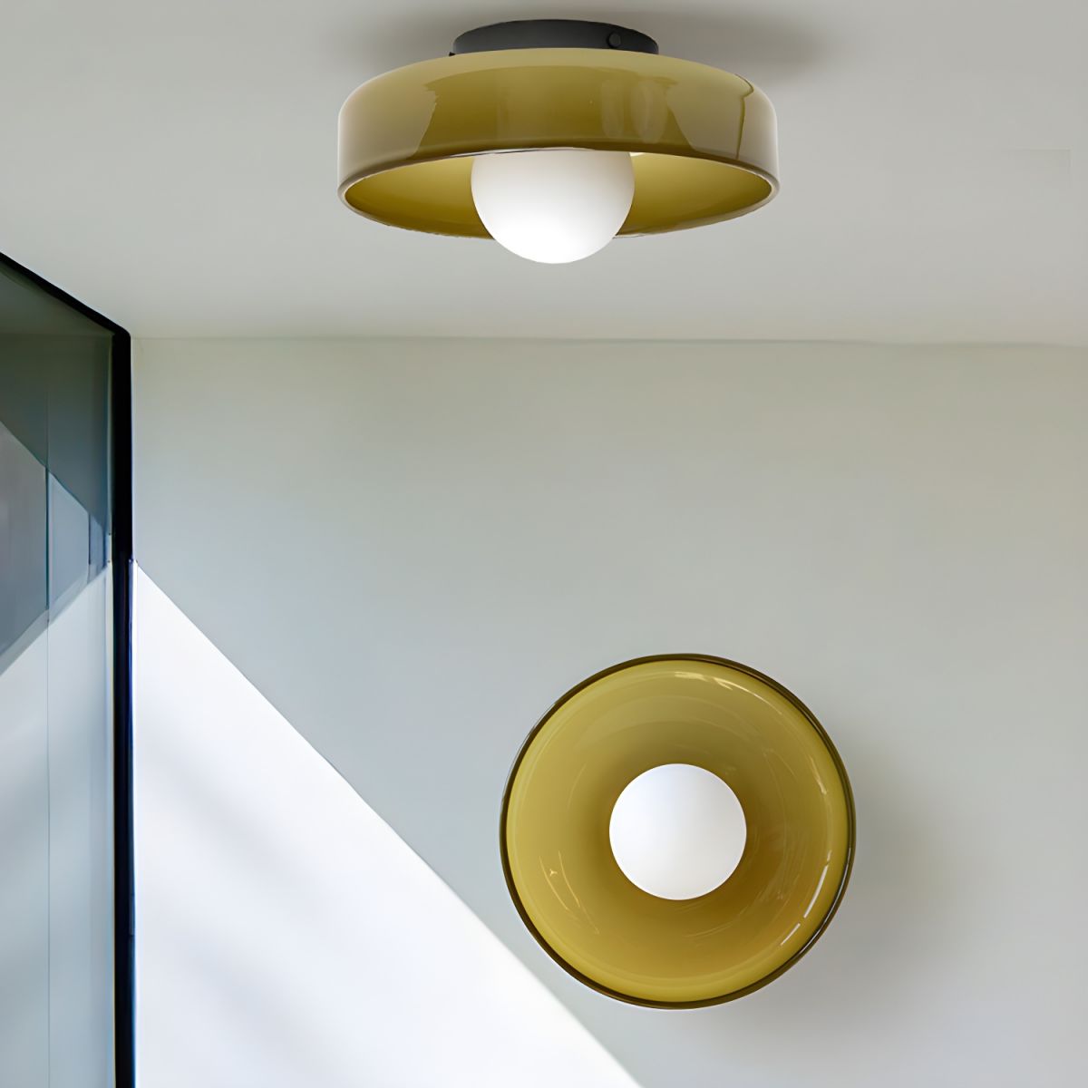 Ceiling Light Glass Geometric Nordic Modern Flush Mount | Cenaro