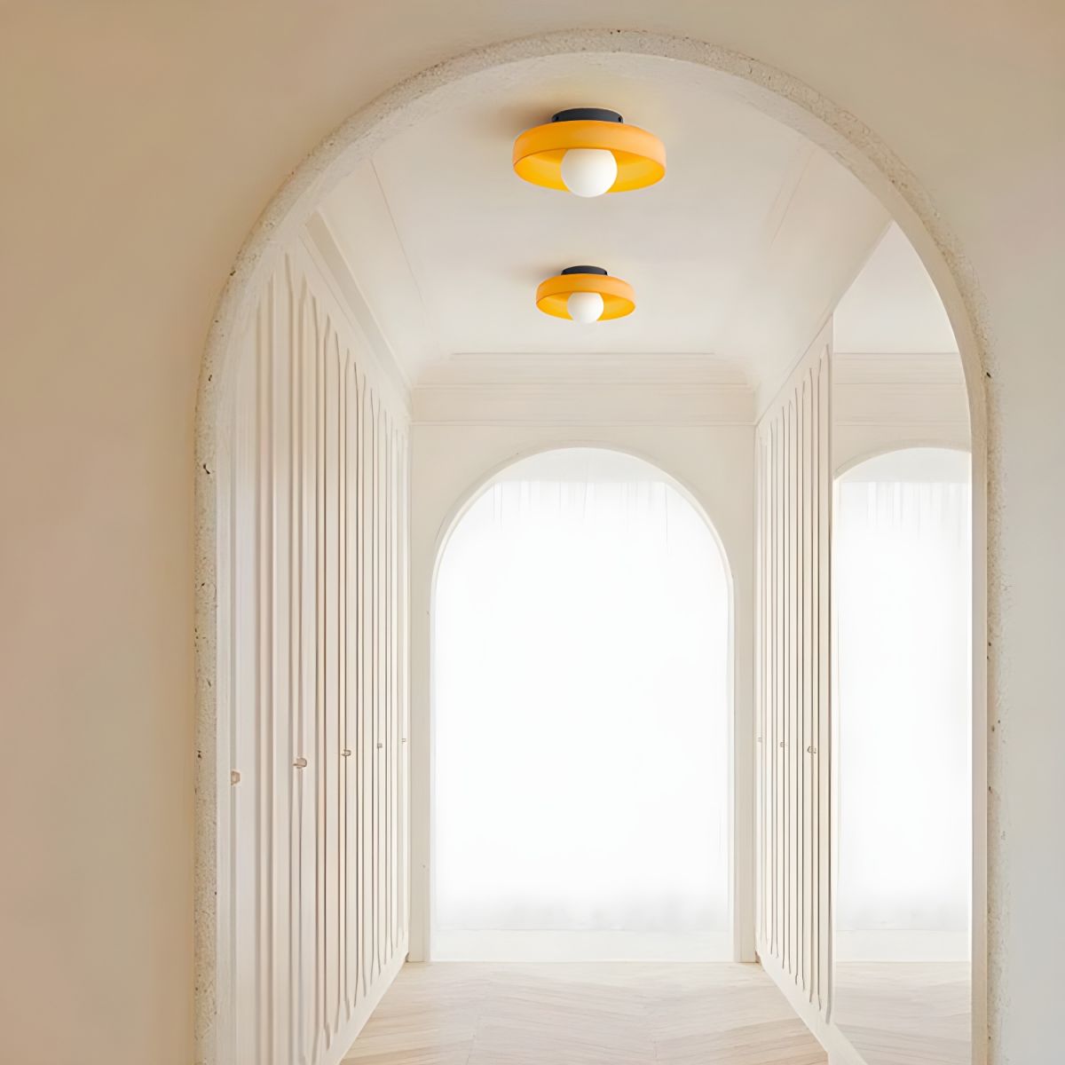 Ceiling Light Glass Geometric Nordic Modern Flush Mount | Cenaro