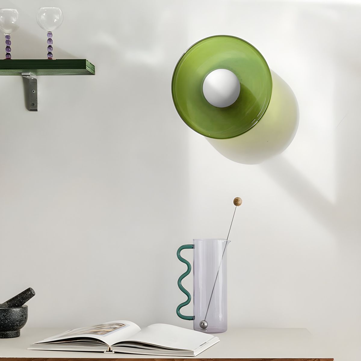 Ceiling Light Glass Geometric Nordic Modern Flush Mount | Cenaro