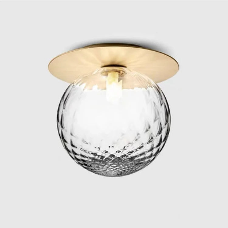 Ceiling Light Glass Globe Surface Mounted Modern Interior | Glavon