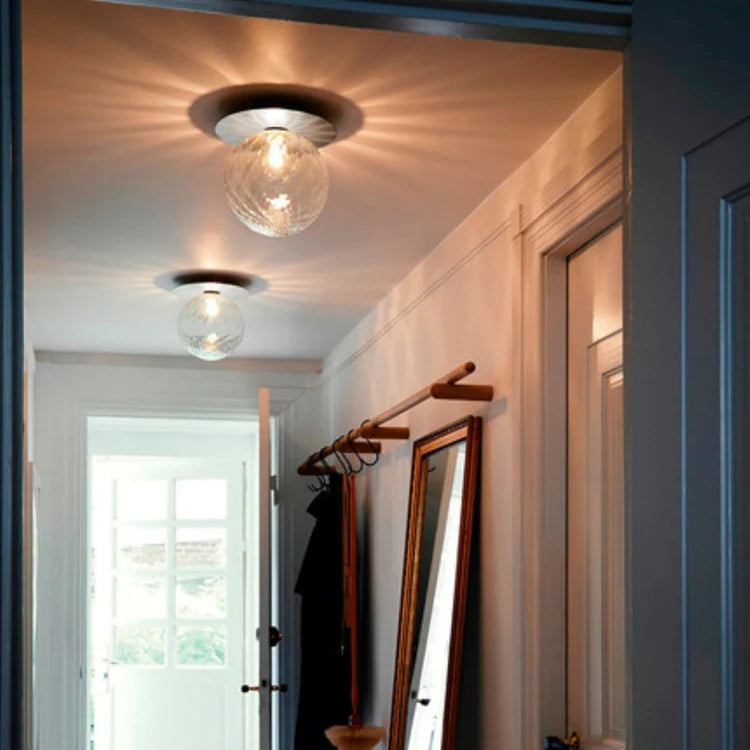 Ceiling Light Glass Globe Surface Mounted Modern Interior | Glavon