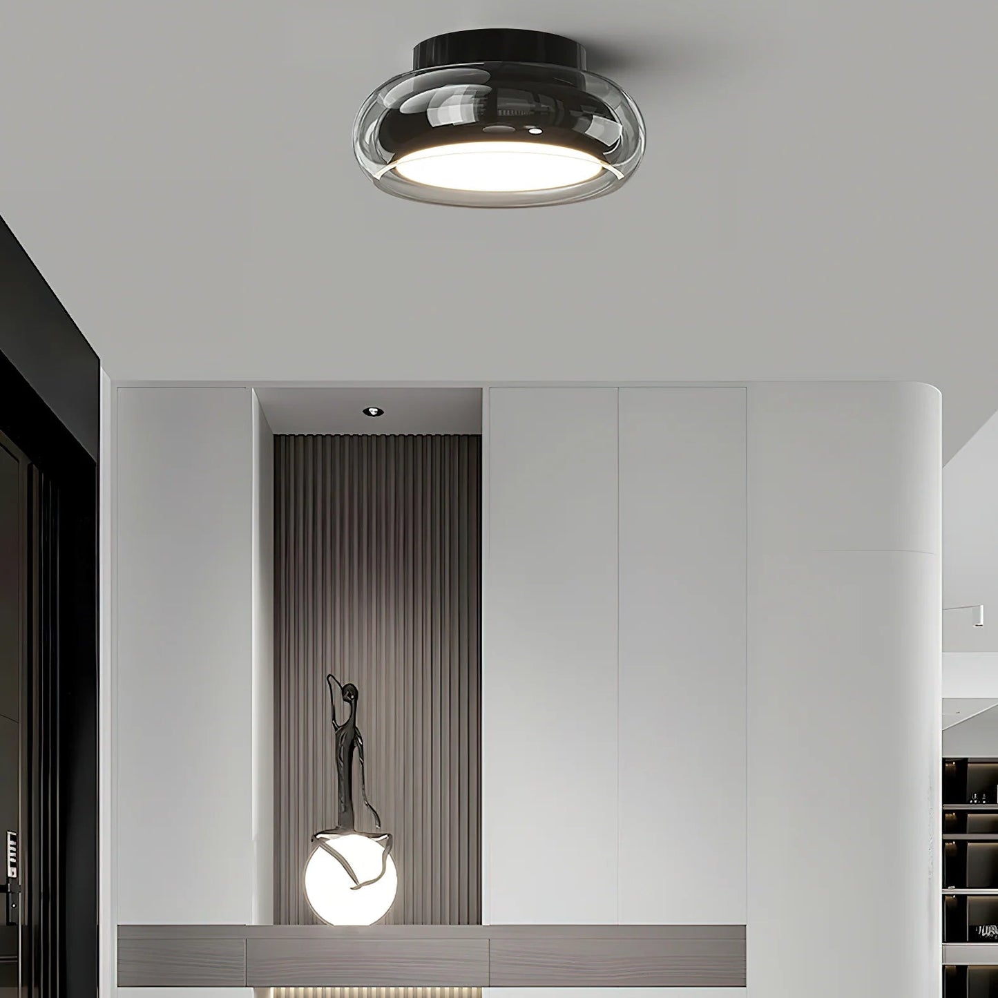 Ceiling Light Glass Shade Minimalist Interior | Richaro