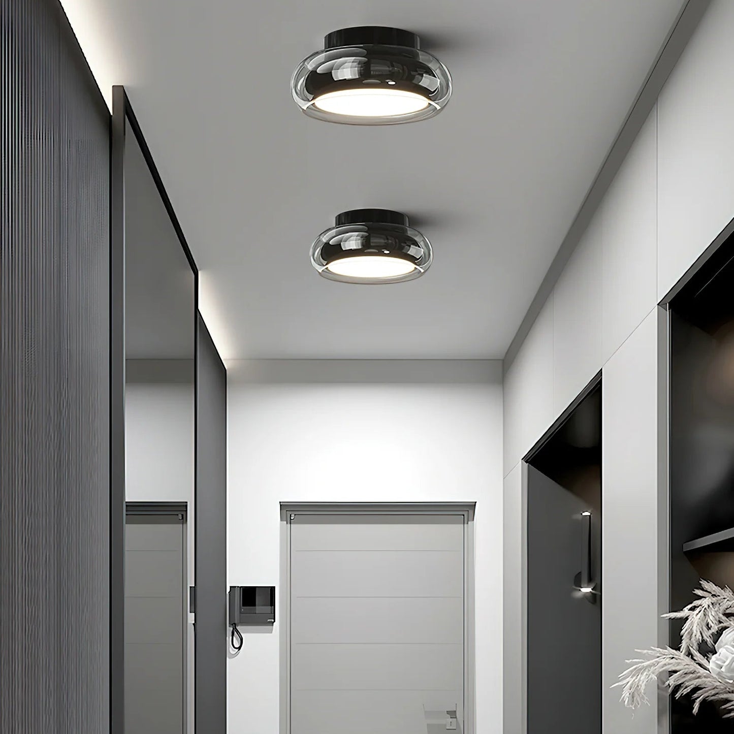 Ceiling Light Glass Shade Minimalist Interior | Richaro