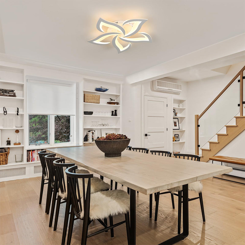 Ceiling Light Iron LED in Modern Flower Shape | Florine