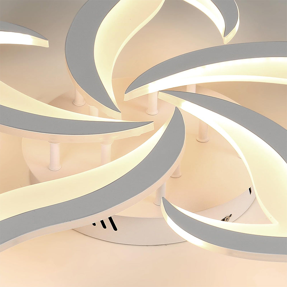 Ceiling Light Iron LED in Modern Flower Shape | Florine