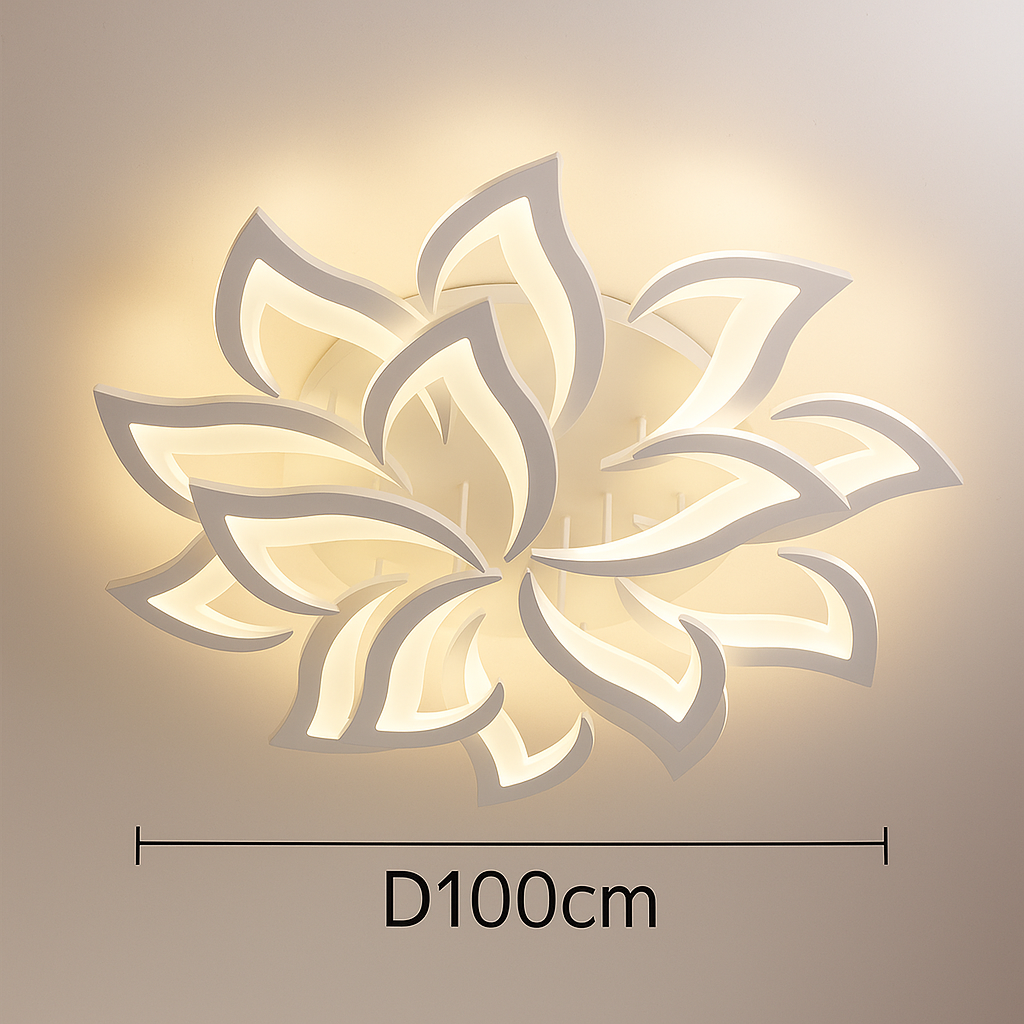 Ceiling Light Iron LED in Modern Flower Shape | Florine