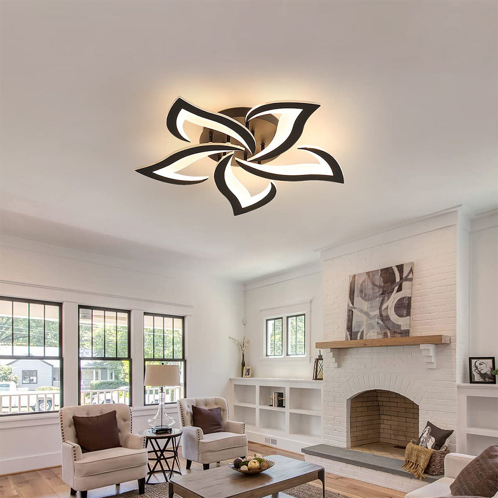 Ceiling Light Iron LED in Modern Flower Shape | Florine