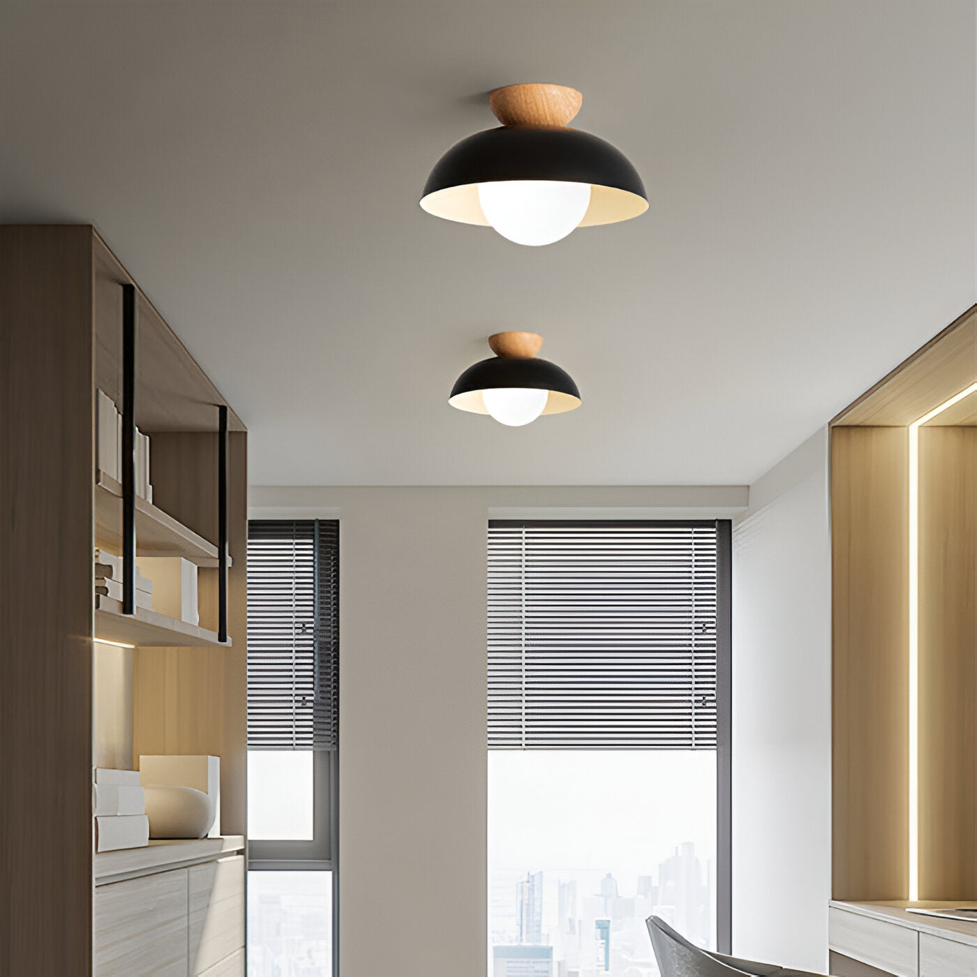 Ceiling Light Iron Shade Nordic Minimalist Design | Norvya