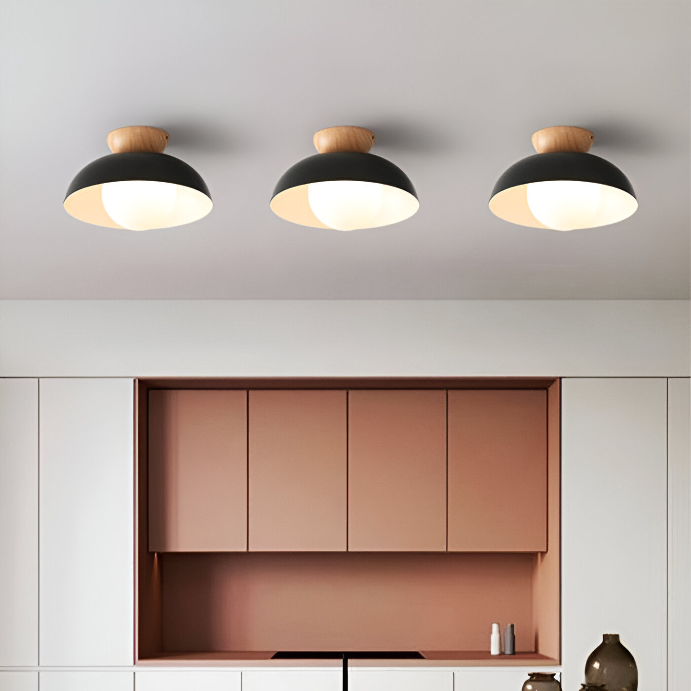 Ceiling Light Iron Shade Nordic Minimalist Design | Norvya