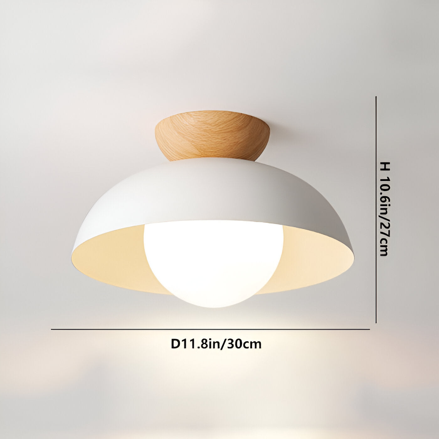 Ceiling Light Iron Shade Nordic Minimalist Design | Norvya