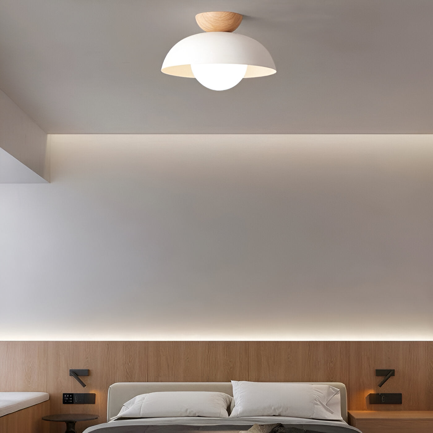 Ceiling Light Iron Shade Nordic Minimalist Design | Norvya